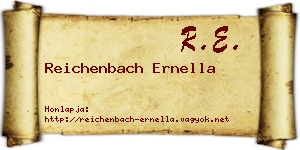 Reichenbach Ernella névjegykártya